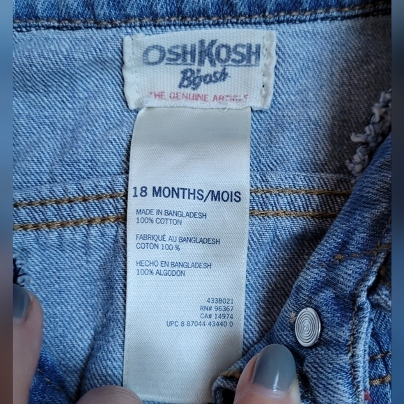 Oshkosh b'gosh 18m Jean jacket distressed - Picture 4 of 5